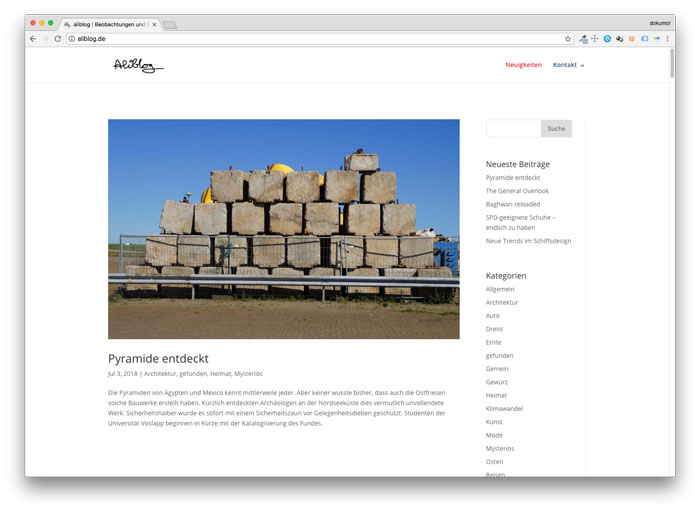 Aliblog für Kurioses und Seltsames