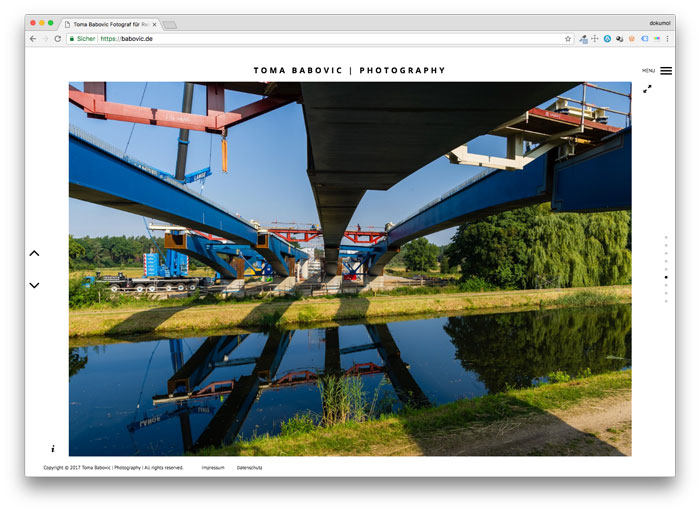 Homepage vom Bremer Fotograf Toma Babovic