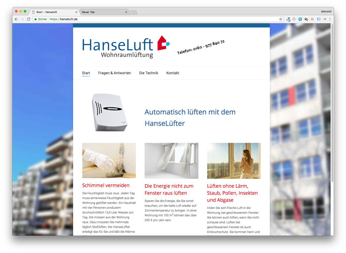 Kein Schimmel mehr dank Hanseluft