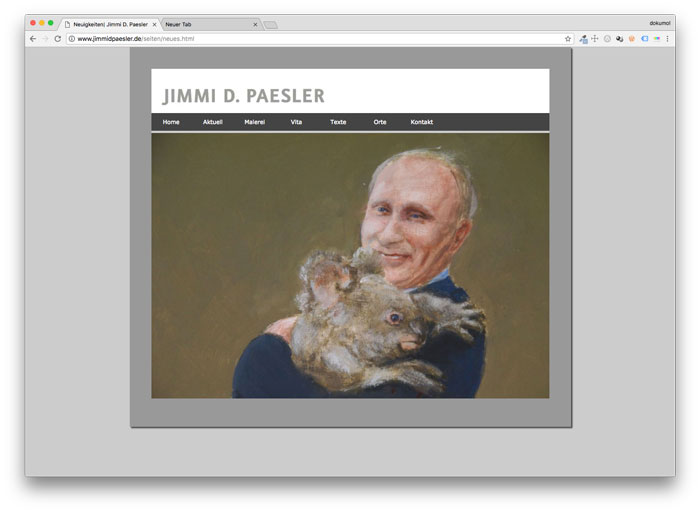 Putin und sein Kuscheltier