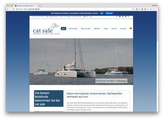 Homepage von cat sale, der Spezialist für Segelkatamarane