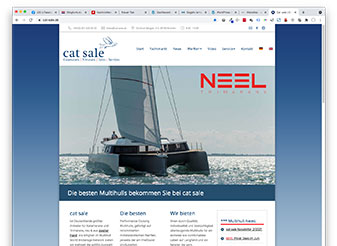 Homepage von cat sale, der Spezialist für Segelkatamarane